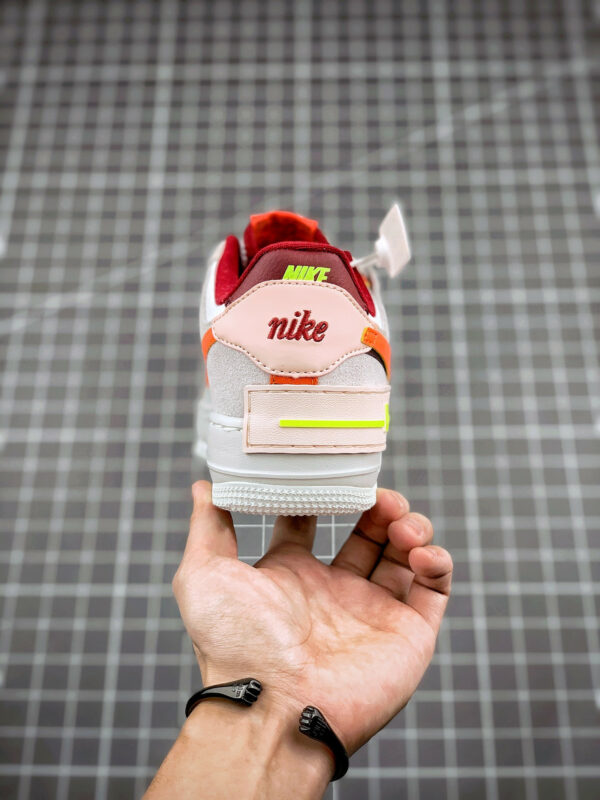 Nike Air Force 1 Shadow Team Red Orange-Orange Pearl-Volt For Sale