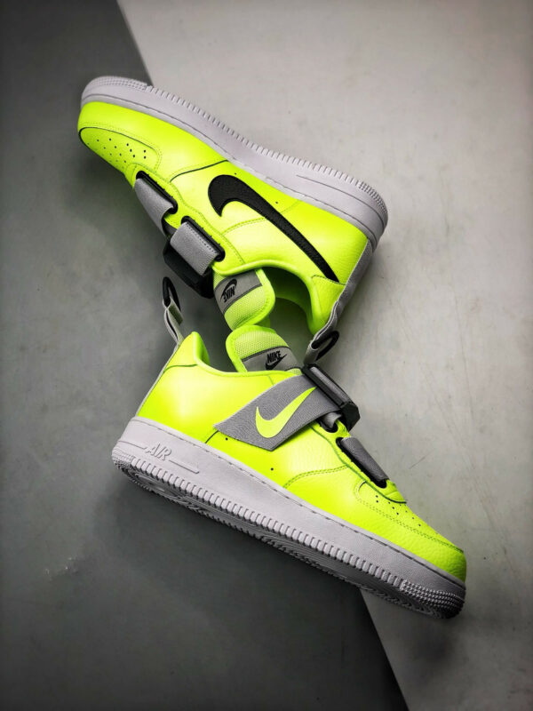 Nike Air Force 1 Utility Volt Black-White AO1531-700 For Sale