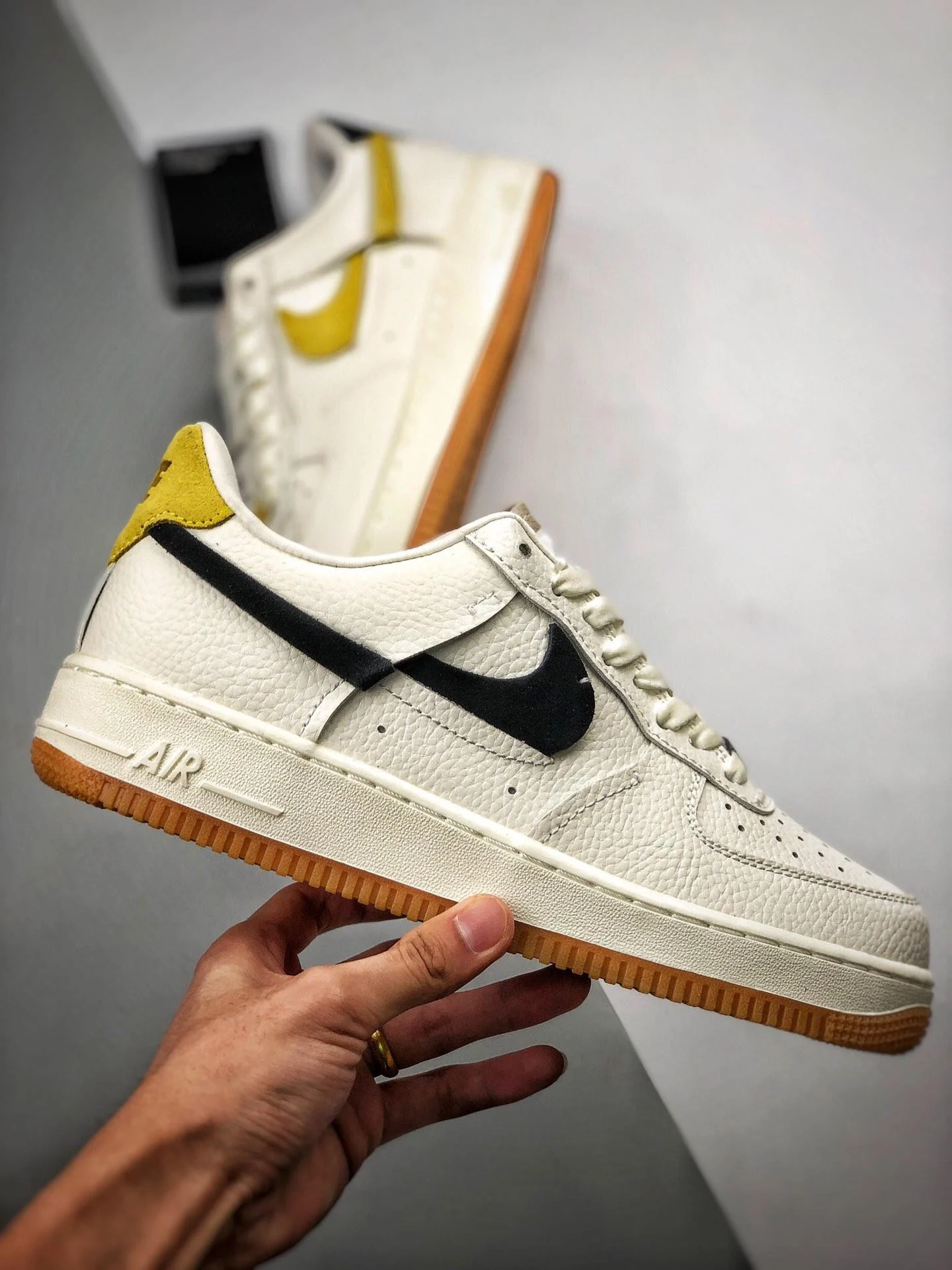 Nike Air Force 1 Vandalized Sail Black-Chrome Yellow-White For Sale