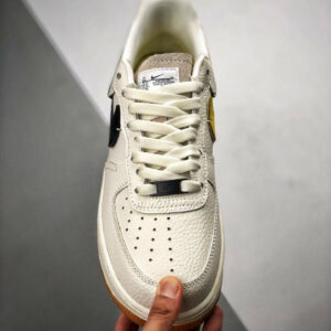 Nike Air Force 1 Vandalized Sail Black-Chrome Yellow-White For Sale