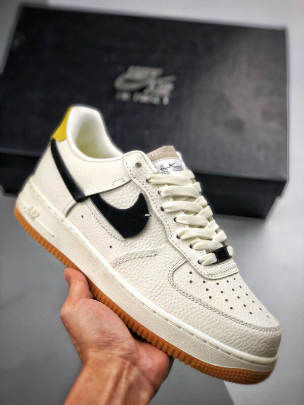 Nike Air Force 1 Vandalized Sail Black-Chrome Yellow-White For Sale