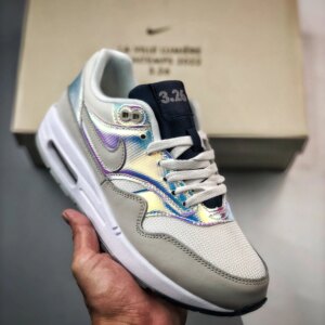 Nike Air Max 1 La Ville Lumi�re White Neutral Grey-Metallic Silver-Black For Sale