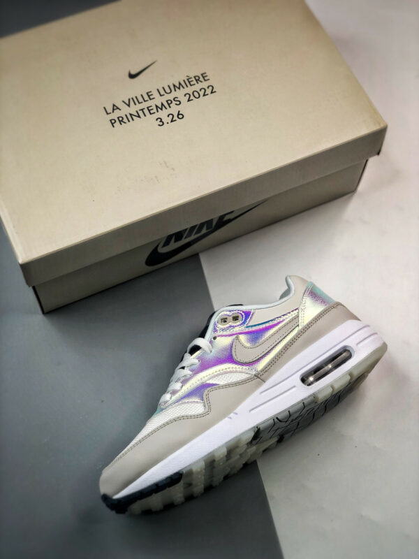 Nike Air Max 1 La Ville Lumi�re White Neutral Grey-Metallic Silver-Black For Sale