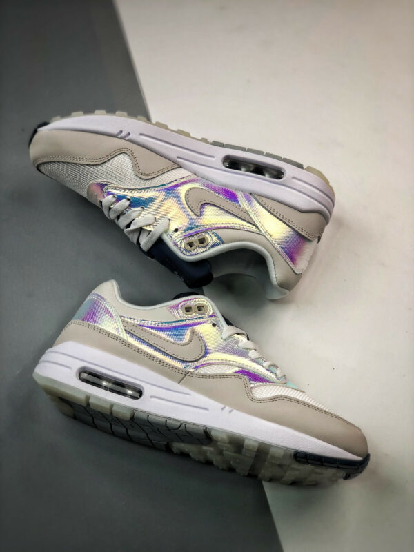 Nike Air Max 1 La Ville Lumi�re White Neutral Grey-Metallic Silver-Black For Sale