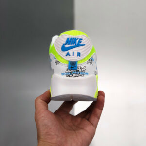 Nike Air Max 90 Worldwide White White-Volt-Blue Fury