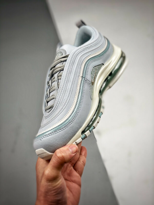 Nike Air Max 97 Aura Ocean Cube White Metallic Silver DJ5434-400 For Sale