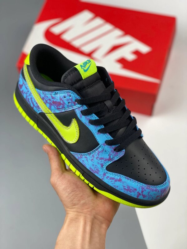 Nike Dunk Low Acid Wash Multi-ColorVolt-Black-Blue DV1694-900 For Sale