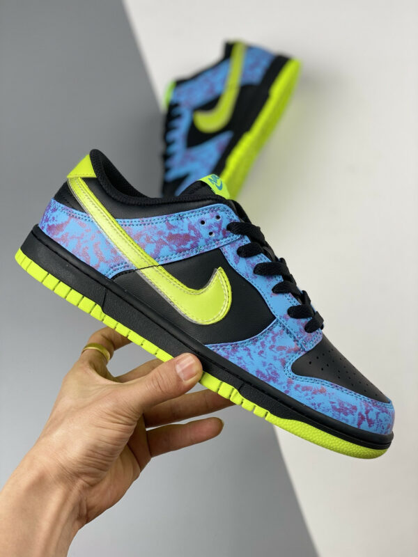 Nike Dunk Low Acid Wash Multi-ColorVolt-Black-Blue DV1694-900 For Sale