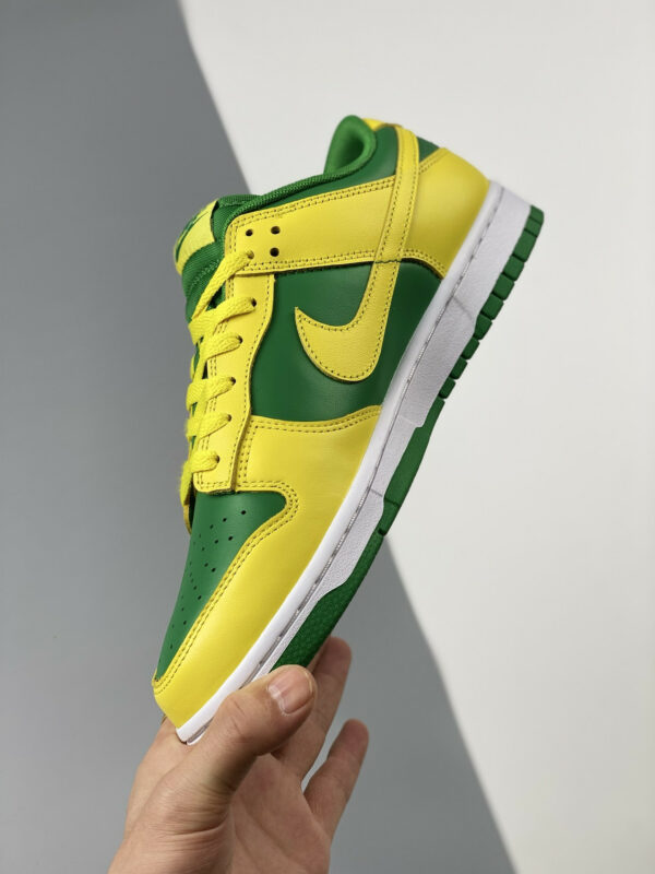 Nike Dunk Low Reverse Brazil Apple Green Yellow Strike-White For Sale