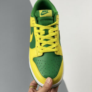 Nike Dunk Low Reverse Brazil Apple Green Yellow Strike-White For Sale