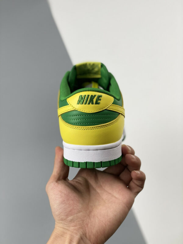 Nike Dunk Low Reverse Brazil Apple Green Yellow Strike-White For Sale