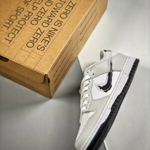 Nike Dunk Low Glitch Swoosh White Grey DV3033-001 For Sale