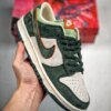 Nike Dunk Low Grey Suede Green For Sale