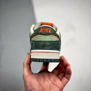 Nike Dunk Low Grey Suede Green For Sale