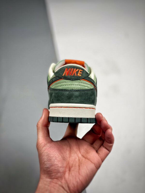 Nike Dunk Low Grey Suede Green For Sale