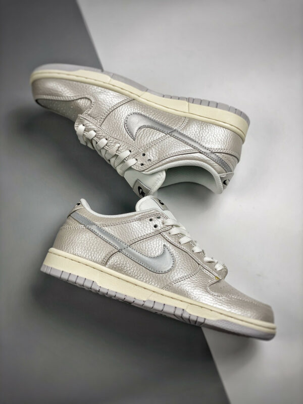 Nike Dunk Low Metallic Silver Sail-White DX3197-095 For Sale