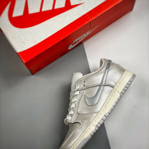 Nike Dunk Low Metallic Silver Sail-White DX3197-095 For Sale