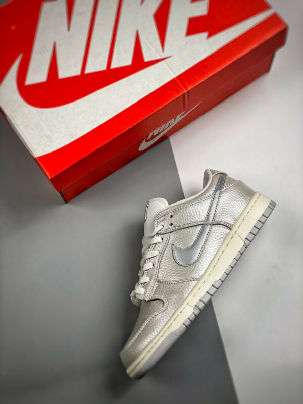 Nike Dunk Low Metallic Silver Sail-White DX3197-095 For Sale