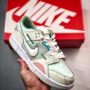 Nike Dunk Low Scrap Grey Haze Light Bone-Oil Green DM0802-001 For Sale