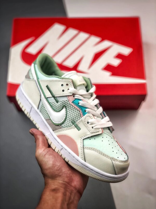 Nike Dunk Low Scrap Grey Haze Light Bone-Oil Green DM0802-001 For Sale