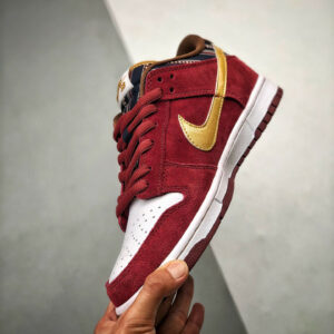 Nike SB Dunk Low Anchorman Team Red Metallic Gold For Sale