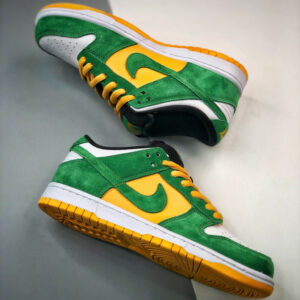 Nike SB Dunk Low Buck White Classic Green Del Sol 304292-132 For Sale