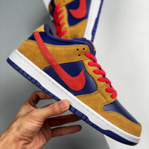 Nike SB Dunk Low Pelle Hat Wheat Light Fusion Red-Dark Purple For Sale