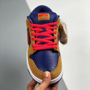 Nike SB Dunk Low Pelle Hat Wheat Light Fusion Red-Dark Purple For Sale