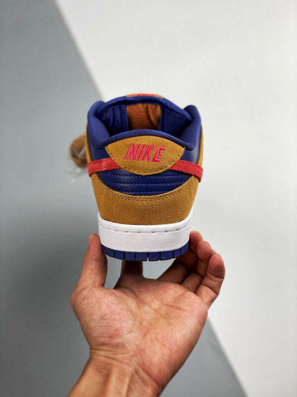 Nike SB Dunk Low Pelle Hat Wheat Light Fusion Red-Dark Purple For Sale