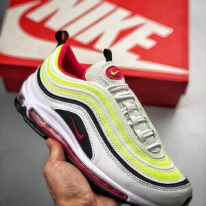 Nike WMNS Air Max 97 White Rush Pink-Black-Volt For Sale