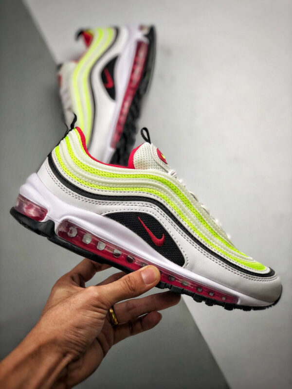 Nike WMNS Air Max 97 White Rush Pink-Black-Volt For Sale