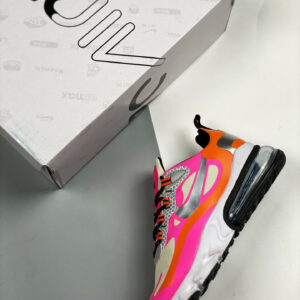 Nike Wmns Air Max 270 React Pink Orange Silver CT1834-100 For Sale