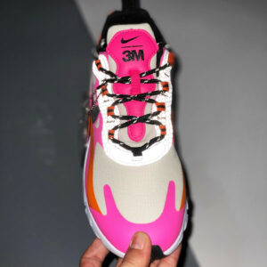 Nike Wmns Air Max 270 React Pink Orange Silver CT1834-100 For Sale