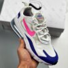 Nike Wmns Air Max 270 React White Navy Pink For Sale