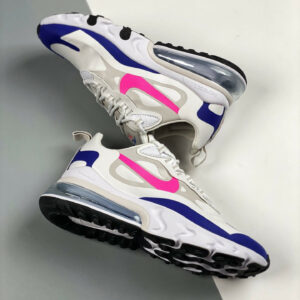 Nike Wmns Air Max 270 React White Navy Pink For Sale