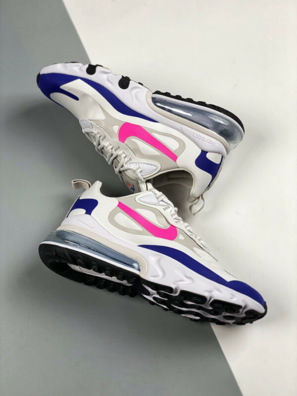 Nike Wmns Air Max 270 React White Navy Pink For Sale