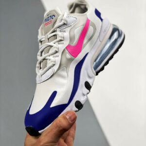 Nike Wmns Air Max 270 React White Navy Pink For Sale