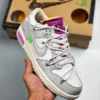 Off-White x Nike Dunk Low 03 of 50 Sail Grey Purple For Sale