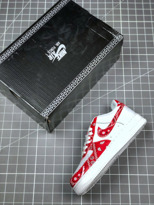 PEACEMINUSONE x Nike Air Force 1 Custom White Red For Sale