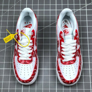 PEACEMINUSONE x Nike Air Force 1 Custom White Red For Sale