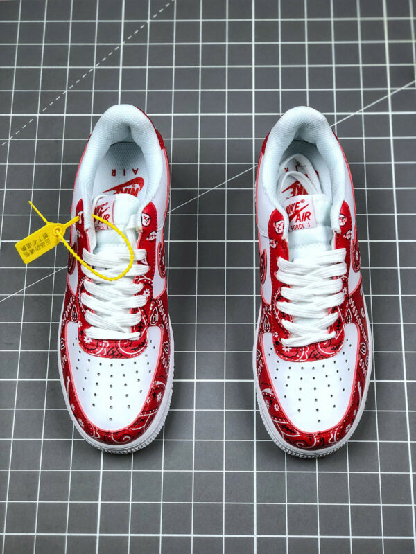 PEACEMINUSONE x Nike Air Force 1 Custom White Red For Sale