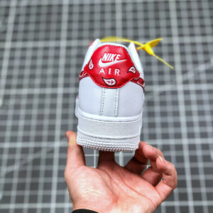 PEACEMINUSONE x Nike Air Force 1 Custom White Red For Sale