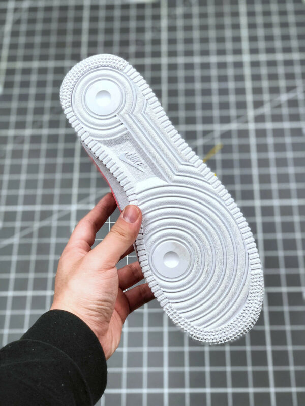 PEACEMINUSONE x Nike Air Force 1 Custom White Red For Sale