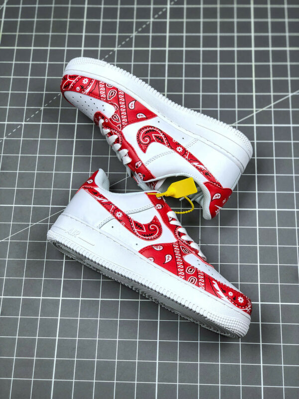 PEACEMINUSONE x Nike Air Force 1 Custom White Red For Sale