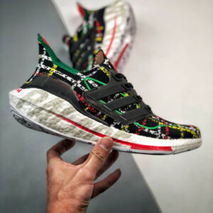 Palace x Adidas Ultra Boost 2021 Black Multi-Color For Sale