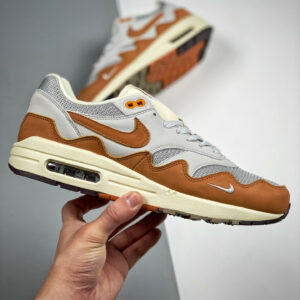 Patta x Nike Air Max 1 Metallic Silver Monarch-Pure Platinum For Sale