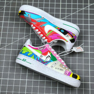 Ruohan Wang x Nike Air Force 1 Low White Multi-Color For Sale