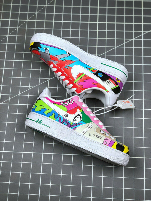 Ruohan Wang x Nike Air Force 1 Low White Multi-Color For Sale