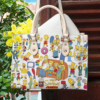 The Simpsons Custom Name Women Leather Hand Bag