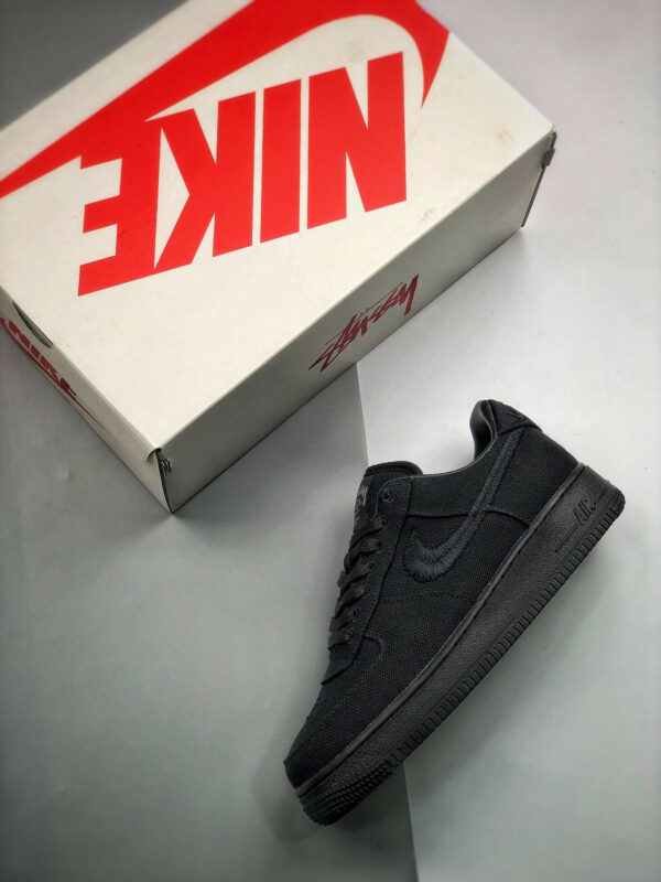 Stussy x Nike Air Force 1 Black CZ9084-001 For Sale